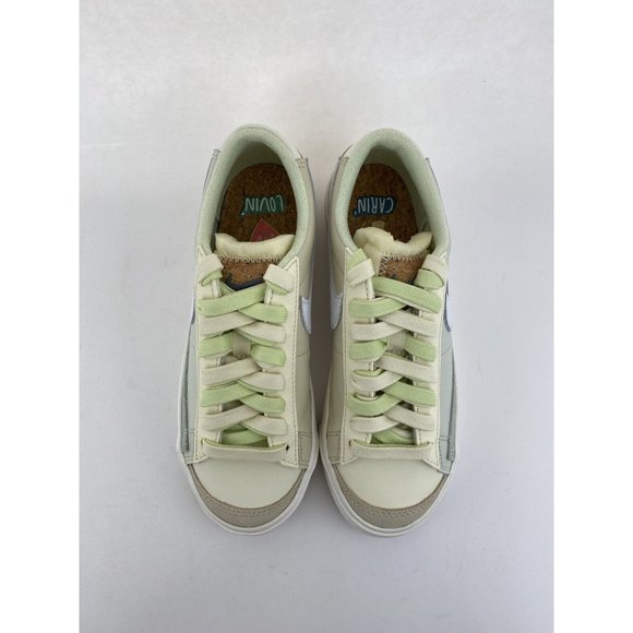 Nike Blazer Low '77 Sea Glass Women's Sneakers Shoes Beige Green DM7186 011 - Picture 10 of 12